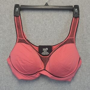 Half Moon Active Coral Pink Sports Bra 36C High Support Mesh